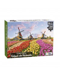 Quebra-Cabeça Tulipas da Holanda - 1000 peças