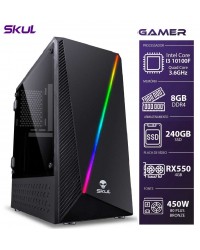 COMPUTADOR GAMER 3000 - I3 10100F 3.6GHZ 10ª GER. MEM. 8GB DDR4 SSD 240GB RX550 4GB FONTE 500W