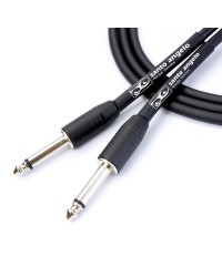 CABO DE GUITARRA NINJA CABLE 0,20 MM CONECTOR P10/P10 10FT 3,05 METROS PRETO