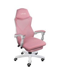 CADEIRA GAMER ROCKET BRANCA COM ROSA - CGR10BRS