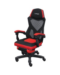 CADEIRA GAMER ROCKET PRETA COM VERMELHO - CGR10PVM