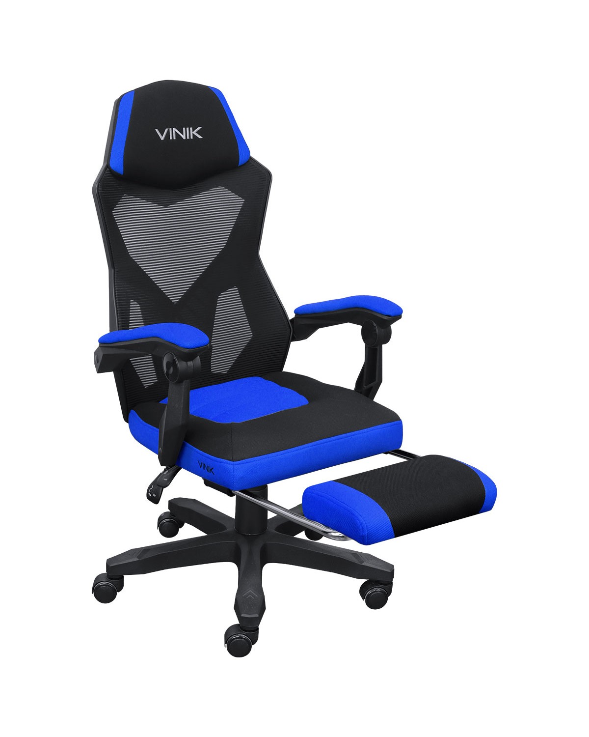 CADEIRA GAMER ROCKET PRETA COM AZUL - CGR10PAZ