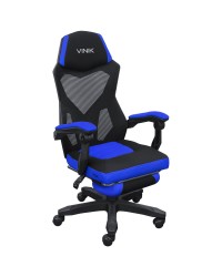 CADEIRA GAMER ROCKET PRETA COM AZUL - CGR10PAZ