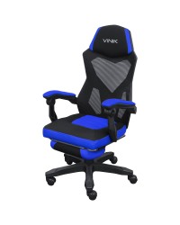 CADEIRA GAMER ROCKET PRETA COM AZUL - CGR10PAZ