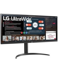 MONITOR ULTRAWIDE LG 34"" IPS 75HZ FULL HD HDR10 AMD FREESYNC AJUSTES DE ALTURA E INCLINAÇÃO - 34WP550-B.AWZM