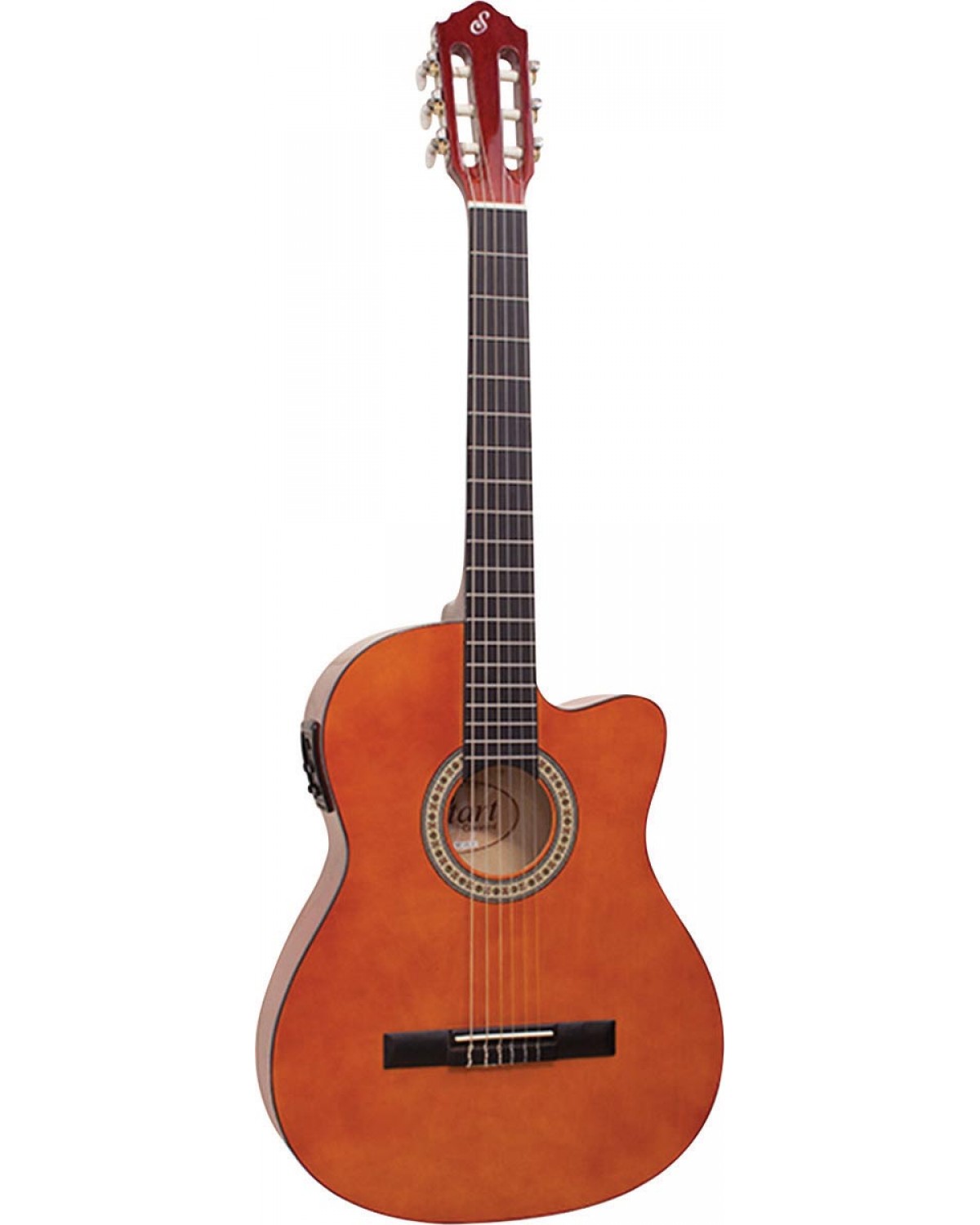 VIOLÃO ELETROACÚSTICO FLAT NYLON CUTAWAY NF-14 CEQN NATURAL