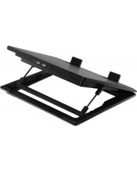 BASE PARA NOTEBOOK ERGOSTAND LITE PRETA - 1 FAN 160MM - R9-NBS-ESLK-GP