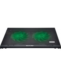 COOLER PARA NOTEBOOK WARRIOR POWER GAMER LED VERDE LUMINOSO - AC267