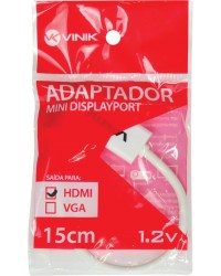 ADAPTADOR MINI DISPLAYPORT X HDMI FÊMEA 15CM MDP-H15CM