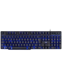 TECLADO USB GAMER VX GAMING HYDRA 107 TECLAS + 12 MULTIMÍDIA COM BACKLIGHT EM 03 CORES SENSACAO TECLA MECANICA