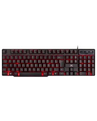 TECLADO USB GAMER VX GAMING HYDRA 107 TECLAS + 12 MULTIMÍDIA COM BACKLIGHT EM 03 CORES SENSACAO TECLA MECANICA