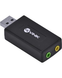 ADAPTADOR PLACA DE SOM USB 7.1 CANAIS VIRTUAL AUSB71