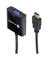 ADAPTADOR CONVERSOR HDMI MACHO PARA VGA FÊMEA 30CM