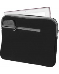 CASE NEOPRENE PARA NOTEBOOK ATÉ 15,6 POLEGADAS PRETO E CINZA BO400