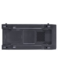 GABINETE GAMER VX GAMING LUMIA COM LATERAL ACRÍLICA PRETO 3 X FAN FRONTAL RGB E COVER DE FONTE