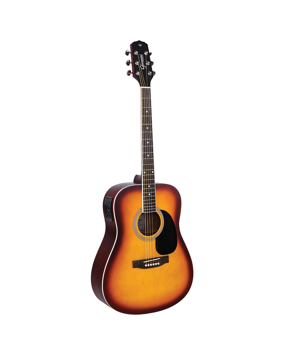 VIOLÃO ELETROACÚSTICO AÇO COM EQUALIZADOR E AFINADOR GD-1 EQ TOBACCO SUNBURST