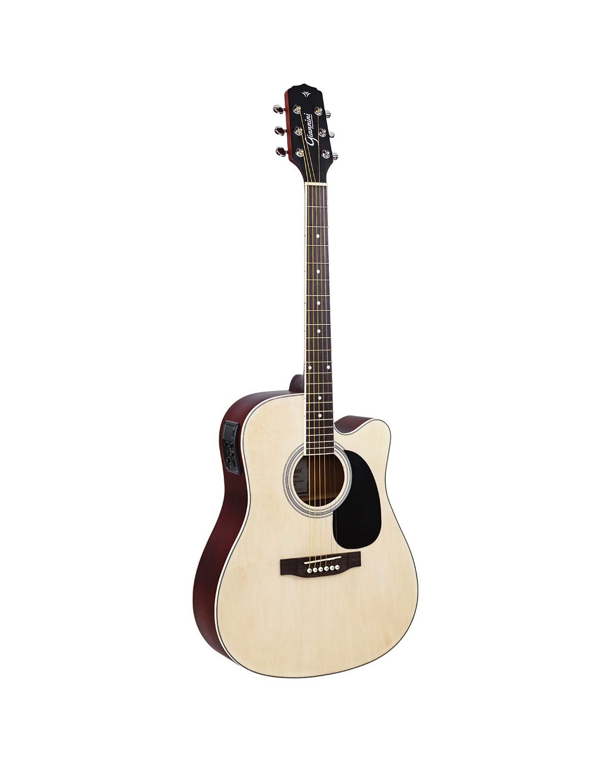 VIOLÃO ELETROACÚSTICO AÇO CUTAWAY COM EQUALIZADOR E AFINADOR GDC-1 CEQ NATURAL SATIN