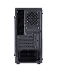 GABINETE MID-TOWER VENUS PRETO COM 2 FANS LED AZUL LATERAL EM ACRÍLICO - VENPTAZ2FCA