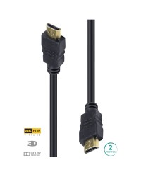 CABO HDMI 2.0 4K ULTRA HD 3D CONEXÃO ETHERNET 2 METROS - H20-2