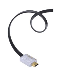 CABO HDMI 2.0 4K ULTRA HD 3D CONEXÃO ETHERNET FLAT COM CONECTOR DESMONTÁVEL 3 METROS - H20FL-3