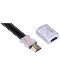 CABO HDMI 2.0 4K ULTRA HD 3D CONEXÃO ETHERNET FLAT COM CONECTOR DESMONTÁVEL 3 METROS - H20FL-3