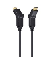 CABO HDMI 2.0 4K ULTRA HD 3D CONEXÃO ETHERNET CONECTORES 180° 2 METROS - H20B180-2