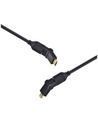 CABO HDMI 2.0 4K ULTRA HD 3D CONEXÃO ETHERNET CONECTORES 360° 2 METROS - H20B360-2