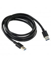 CABO DE DADOS USB A 3.0 MACHO PARA USB A 3.0 MACHO 28AWG PURO COBRE 2 METROS - PUAM3-2