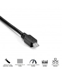 CABO MINI DISPLAYPORT MACHO PARA DISPLAYPORT MACHO V.1.2 28AWG PURO COBRE 2 METROS - PMDDPM-2