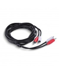 CABO DE ÁUDIO 2 RCA MACHO PARA 2 RCA MACHO 28AWG PURO COBRE 2 METROS - P2R-2