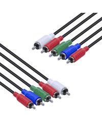 CABO 5 RCA MACHO PARA 5 RCA MACHO VIDEO COMPONENTE 2 METROS - P5R-2