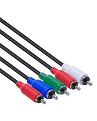 CABO 5 RCA MACHO PARA 5 RCA MACHO VIDEO COMPONENTE 2 METROS - P5R-2