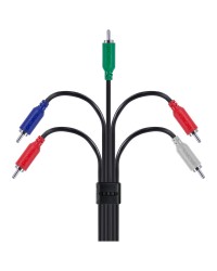 CABO 5 RCA MACHO PARA 5 RCA MACHO VIDEO COMPONENTE 2 METROS - P5R-2