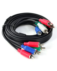 CABO 5 RCA MACHO PARA 5 RCA MACHO VIDEO COMPONENTE 2 METROS - P5R-2