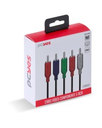 CABO 5 RCA MACHO PARA 5 RCA MACHO VIDEO COMPONENTE 2 METROS - P5R-2