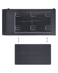 GABINETE MID-TOWER JUPITER PRETO COM 3 FANS LED RGB FRONTAL E LATERAL EM VIDRO TEMPERADO - JUPPT7C3FCV