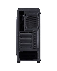 GABINETE GAMER VX GAMING LYNX COM LATERAL ACRÍLICA PRETO FITA LED RGB FRONTAL E COVER DE FONTE