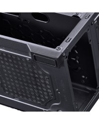 GABINETE GAMER VX GAMING LYNX COM LATERAL ACRÍLICA PRETO FITA LED RGB FRONTAL E COVER DE FONTE