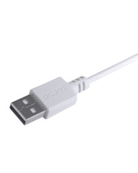 CABO PARA CELULAR USB A 2.0 PARA USB TIPO C 1 METRO BRANCO - PUACB-01