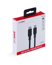 CABO USB TIPO C PARA MINI USB B 2.0 PARA TYPE C TIPO C 1 METRO PRETO - PUCMBP-1