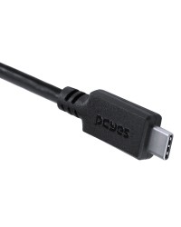 CABO USB TIPO C 3.1 PARA USB TIPO C COM POWER DELIVERY (PD) 100W PARA CELULAR SMARTPHONE 1 METRO PRETO - P31UCCP-1