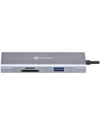 HUB USB TIPO C / TYPE C  7 EM 1 COM 3 USB 3.0 + LEITOR DE CARTÃO SD/TF + HDMI + TIPO C COM POWER DELIVERY (PD) 60W -HC-7