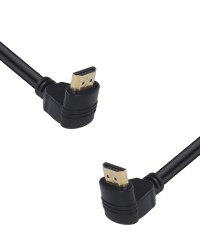 CABO HDMI 2.0 4K ULTRA HD 3D CONEXÃO ETHERNET CONECTORES 90° 2 METROS - H20B90-2