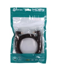 CABO HDMI 2.0 4K ULTRA HD 3D CONEXÃO ETHERNET CONECTORES 90° 2 METROS - H20B90-2