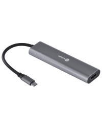 HUB USB TIPO C / TYPE C 4 EM 1 COM 2 USB 3.0 + HDMI + TIPO C COM POWER DELIVERY (PD) 60W - HC-4