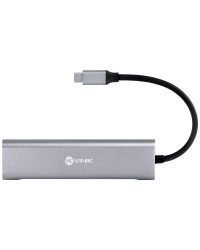 HUB USB TIPO C / TYPE C 4 EM 1 COM 2 USB 3.0 + HDMI + TIPO C COM POWER DELIVERY (PD) 60W - HC-4