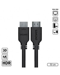 CABO HDMI 2.0 4K 28AWG PURO COBRE 50 CM - PHM20-05