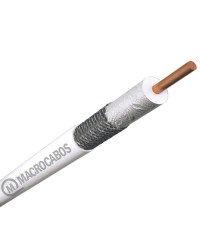 CABO COAXIAL RGC-6 67% 100M BRANCO