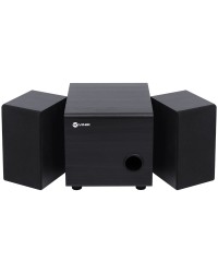 CAIXA DE SOM 2.1 TUNE 16W SUBWOOFER + 2 CAIXAS SATÉLITE EM MADEIRA - CXTU16W