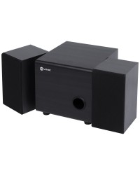 CAIXA DE SOM 2.1 TUNE 16W SUBWOOFER + 2 CAIXAS SATÉLITE EM MADEIRA - CXTU16W